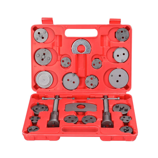 Tomshoo Essential Automobiles Repairing Tools, 22pcs Brake Piston Return Tool Kit, Front and Rear Tooth Brake Pads Replacement