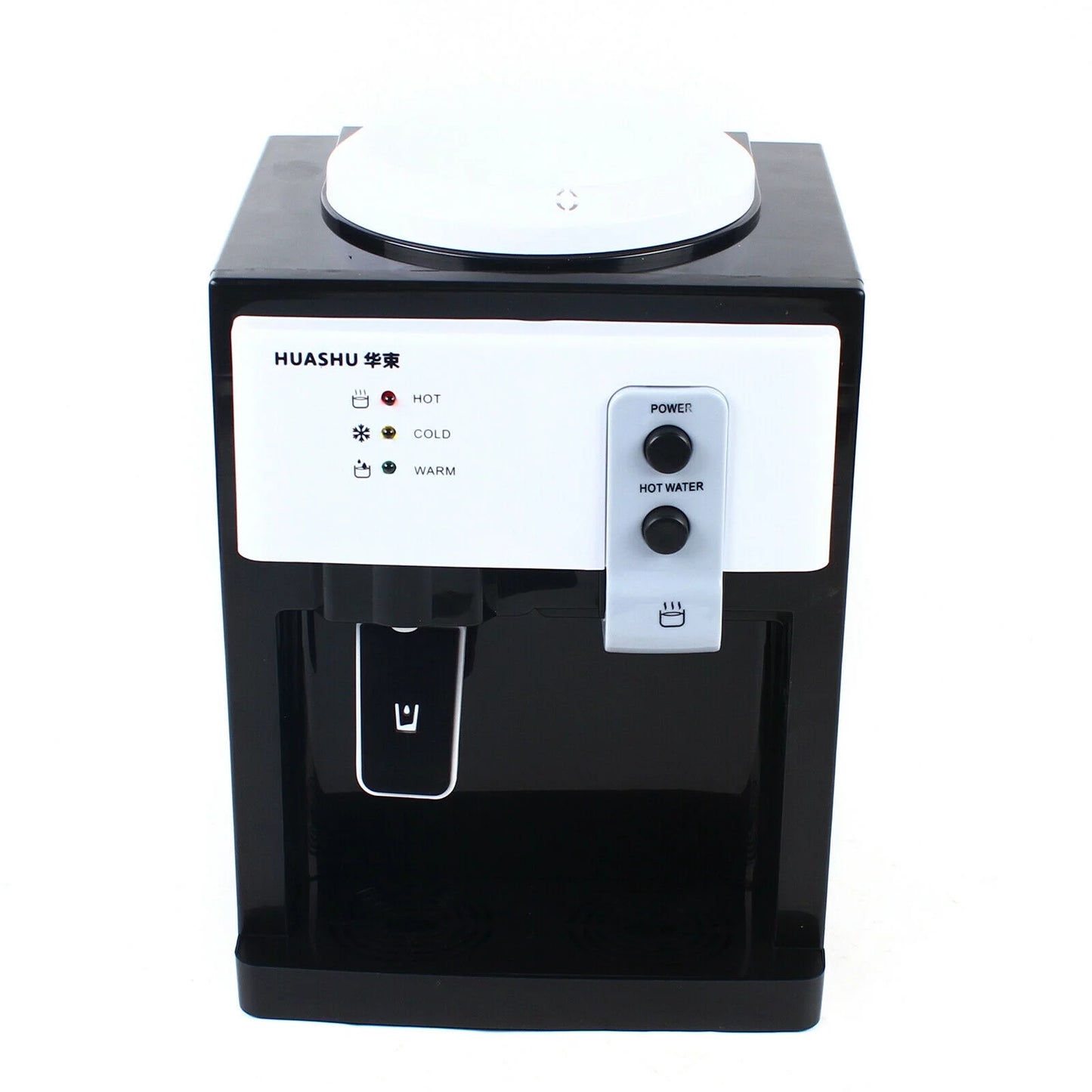 ZhdnBhnos 5 Gallon Countertop Electric Hot & Cold Water Cooler Dispenser Top Loading Drinking Machine For Home Office